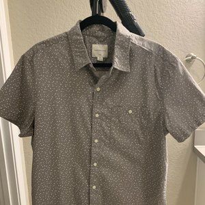 Men's American Eagle Short Sleeve Button Down - Size Large
